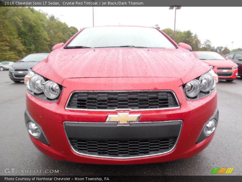 Crystal Red Tintcoat / Jet Black/Dark Titanium 2016 Chevrolet Sonic LT Sedan