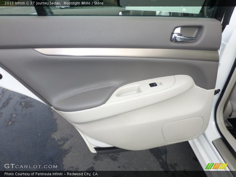 Moonlight White / Stone 2013 Infiniti G 37 Journey Sedan