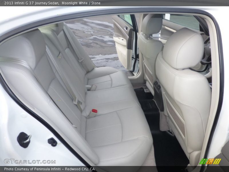 Moonlight White / Stone 2013 Infiniti G 37 Journey Sedan