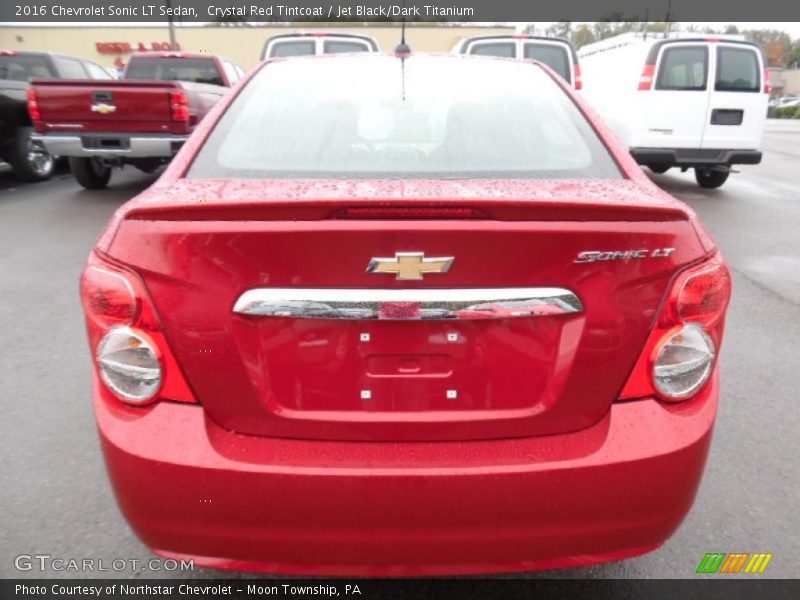 Crystal Red Tintcoat / Jet Black/Dark Titanium 2016 Chevrolet Sonic LT Sedan