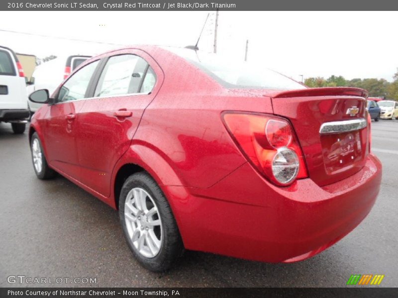 Crystal Red Tintcoat / Jet Black/Dark Titanium 2016 Chevrolet Sonic LT Sedan