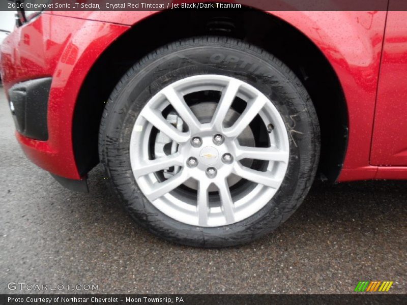 Crystal Red Tintcoat / Jet Black/Dark Titanium 2016 Chevrolet Sonic LT Sedan