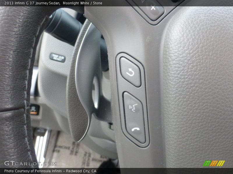 Moonlight White / Stone 2013 Infiniti G 37 Journey Sedan