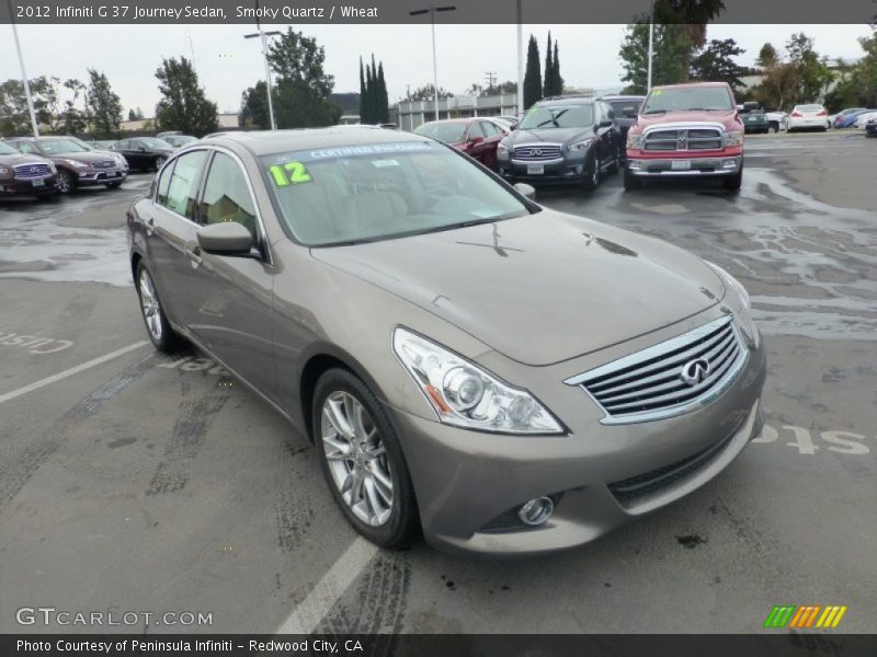 Smoky Quartz / Wheat 2012 Infiniti G 37 Journey Sedan