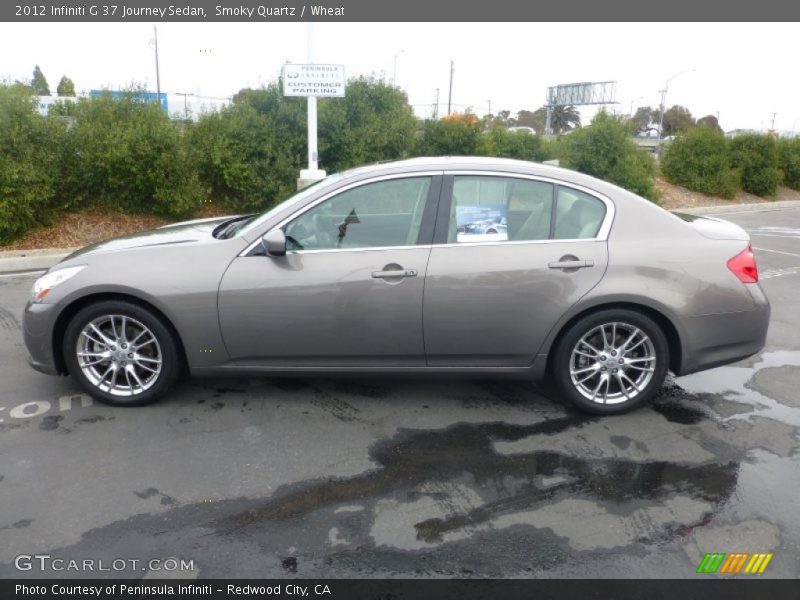 Smoky Quartz / Wheat 2012 Infiniti G 37 Journey Sedan