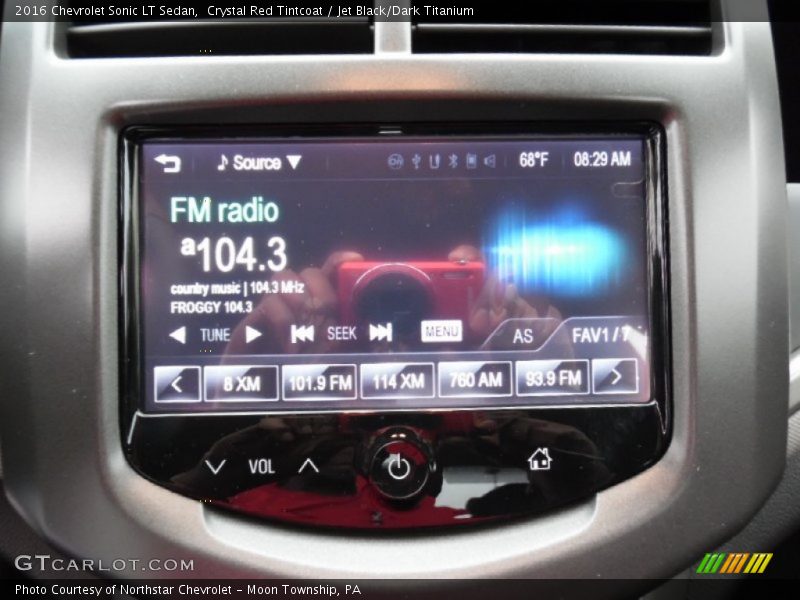 Crystal Red Tintcoat / Jet Black/Dark Titanium 2016 Chevrolet Sonic LT Sedan
