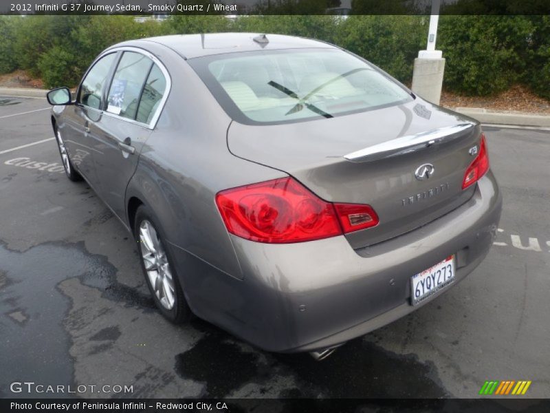 Smoky Quartz / Wheat 2012 Infiniti G 37 Journey Sedan