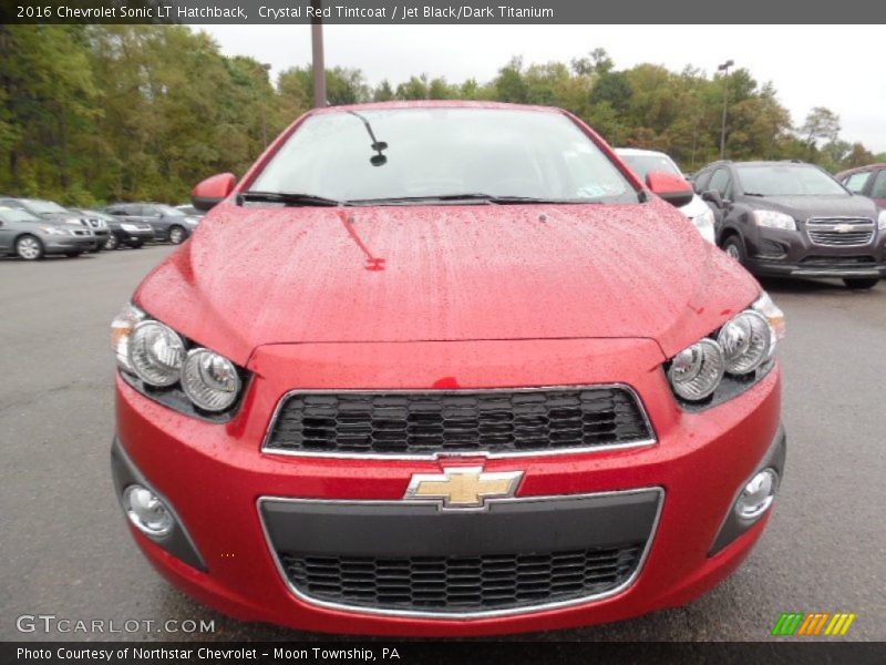 Crystal Red Tintcoat / Jet Black/Dark Titanium 2016 Chevrolet Sonic LT Hatchback