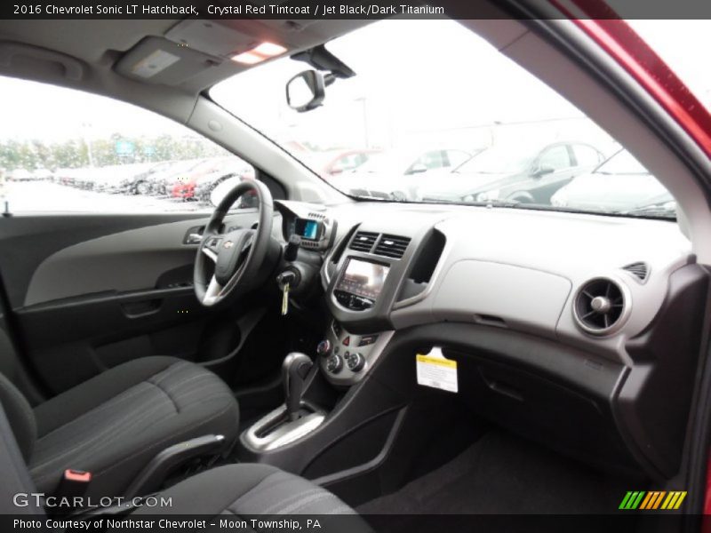 Crystal Red Tintcoat / Jet Black/Dark Titanium 2016 Chevrolet Sonic LT Hatchback