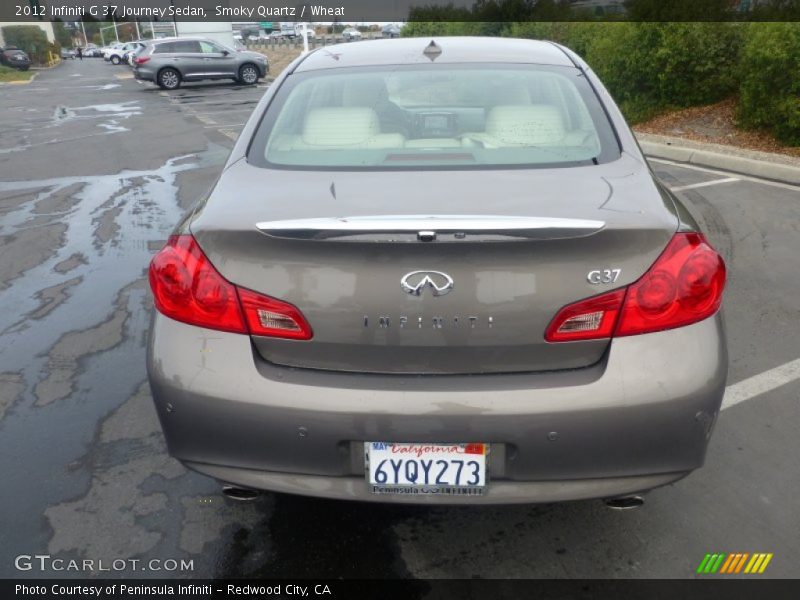 Smoky Quartz / Wheat 2012 Infiniti G 37 Journey Sedan