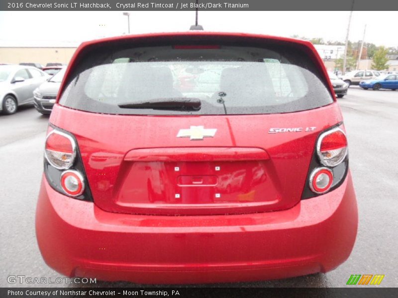 Crystal Red Tintcoat / Jet Black/Dark Titanium 2016 Chevrolet Sonic LT Hatchback