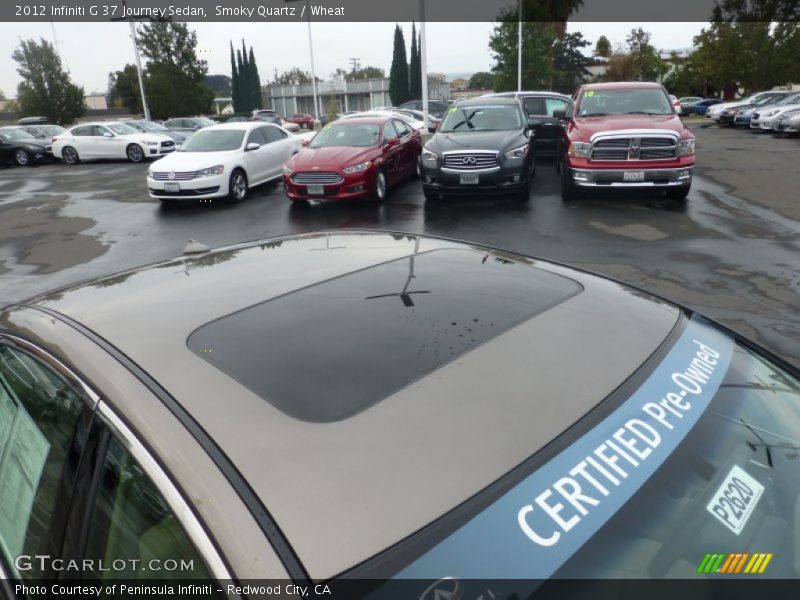 Smoky Quartz / Wheat 2012 Infiniti G 37 Journey Sedan