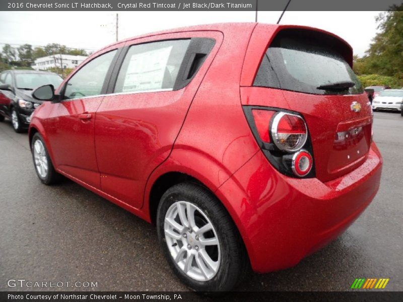 Crystal Red Tintcoat / Jet Black/Dark Titanium 2016 Chevrolet Sonic LT Hatchback