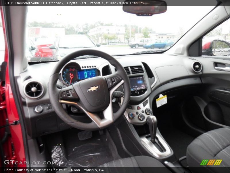 Jet Black/Dark Titanium Interior - 2016 Sonic LT Hatchback 