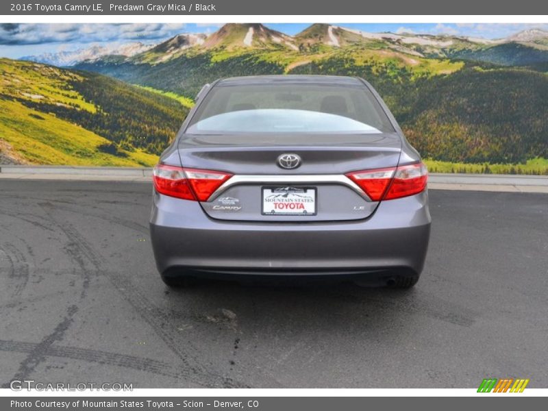 Predawn Gray Mica / Black 2016 Toyota Camry LE