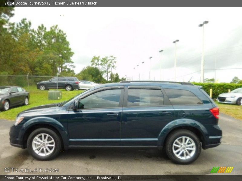 Fathom Blue Pearl / Black 2014 Dodge Journey SXT