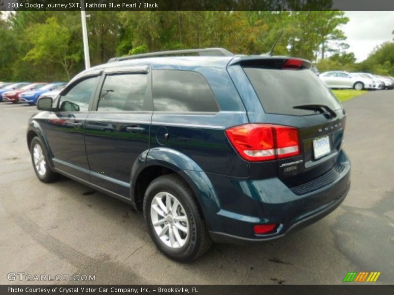 Fathom Blue Pearl / Black 2014 Dodge Journey SXT