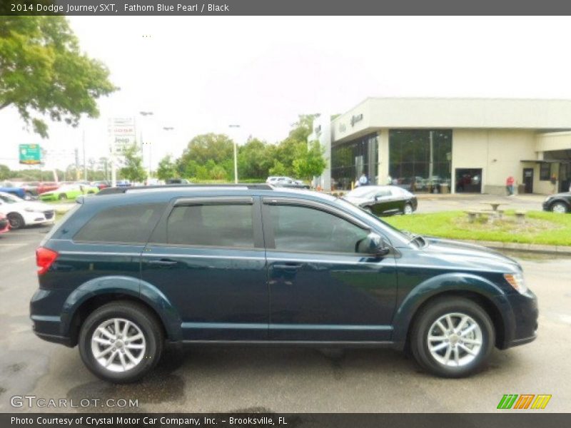 Fathom Blue Pearl / Black 2014 Dodge Journey SXT