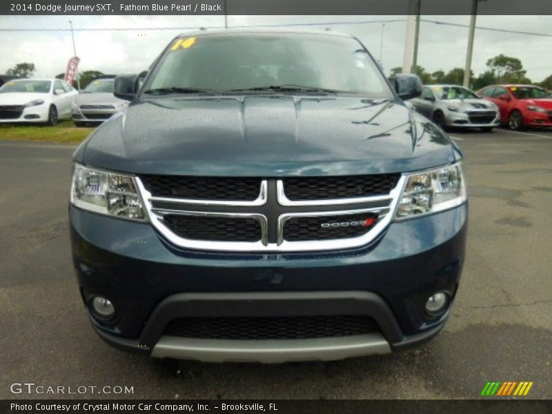 Fathom Blue Pearl / Black 2014 Dodge Journey SXT
