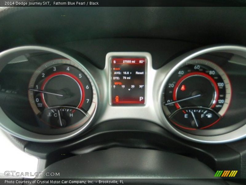 Fathom Blue Pearl / Black 2014 Dodge Journey SXT