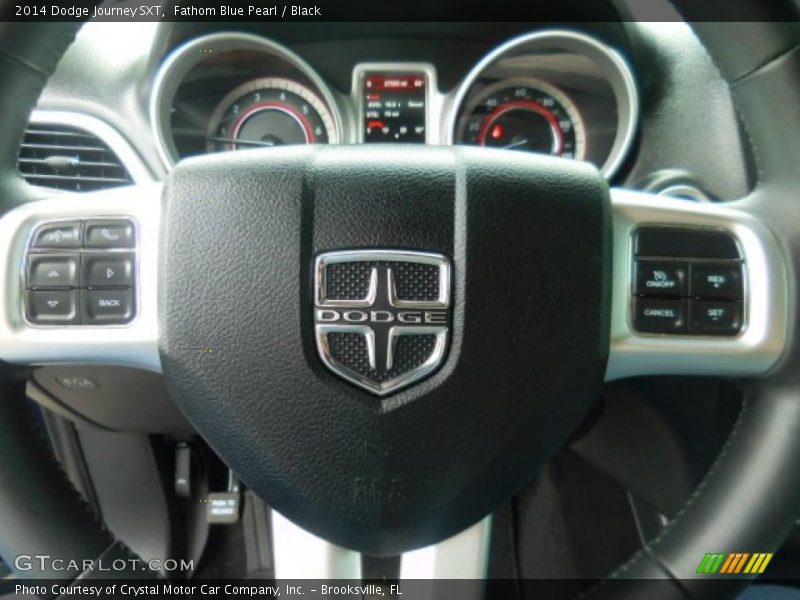 Fathom Blue Pearl / Black 2014 Dodge Journey SXT