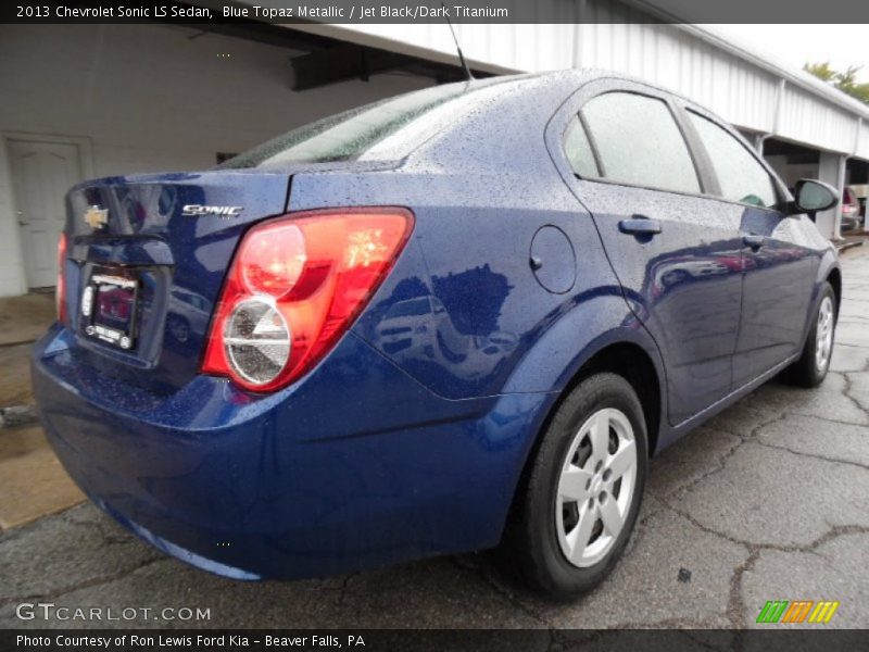 Blue Topaz Metallic / Jet Black/Dark Titanium 2013 Chevrolet Sonic LS Sedan