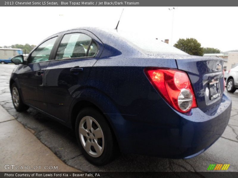 Blue Topaz Metallic / Jet Black/Dark Titanium 2013 Chevrolet Sonic LS Sedan
