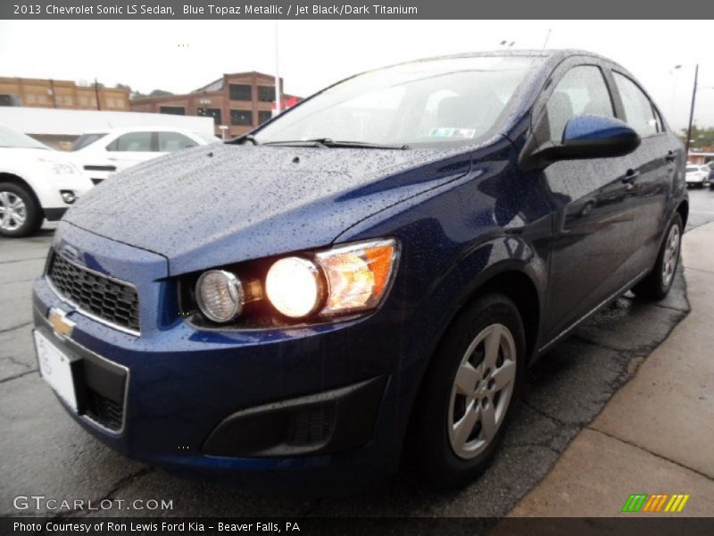 Blue Topaz Metallic / Jet Black/Dark Titanium 2013 Chevrolet Sonic LS Sedan