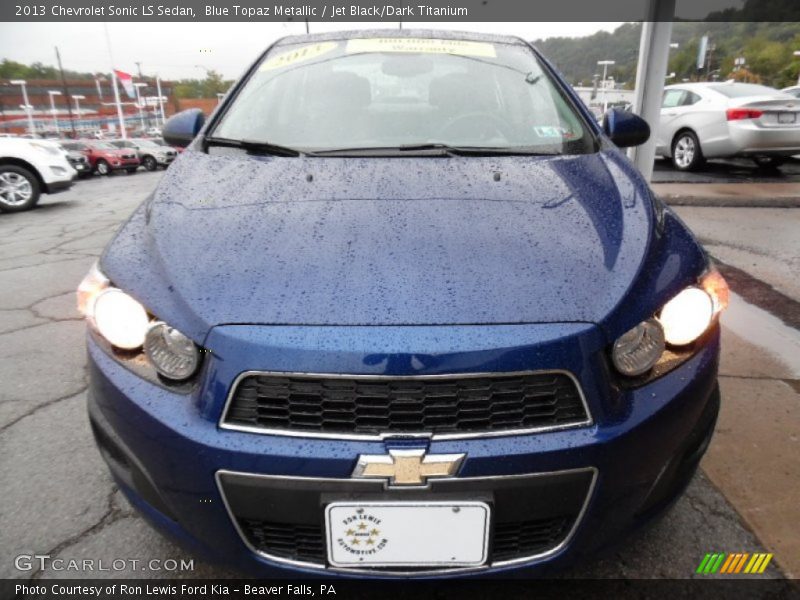 Blue Topaz Metallic / Jet Black/Dark Titanium 2013 Chevrolet Sonic LS Sedan