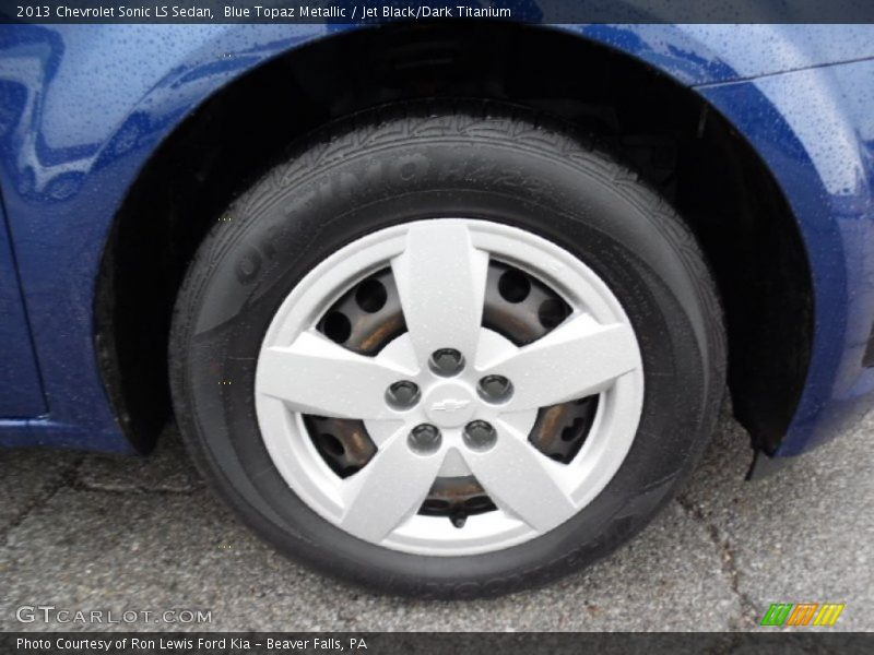 Blue Topaz Metallic / Jet Black/Dark Titanium 2013 Chevrolet Sonic LS Sedan