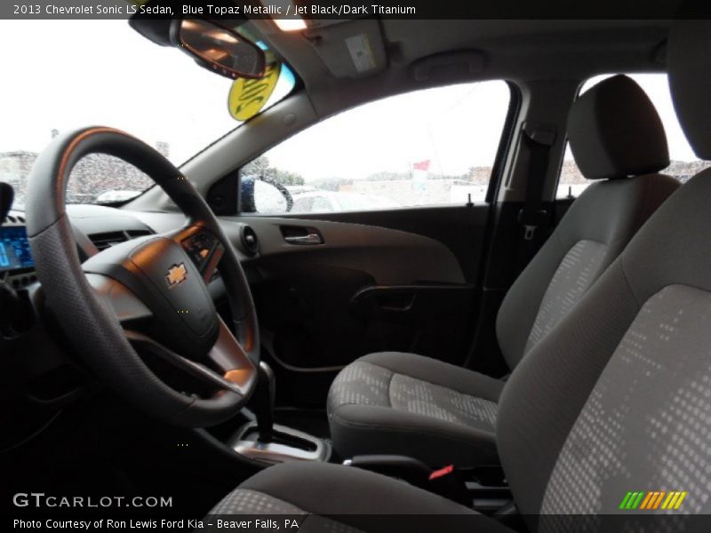 Blue Topaz Metallic / Jet Black/Dark Titanium 2013 Chevrolet Sonic LS Sedan