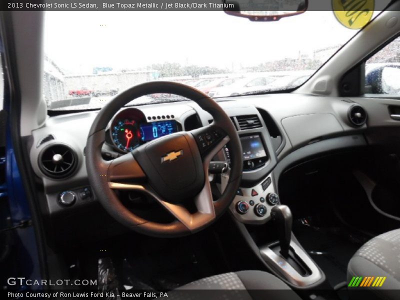 Blue Topaz Metallic / Jet Black/Dark Titanium 2013 Chevrolet Sonic LS Sedan