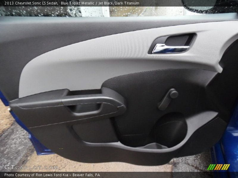 Blue Topaz Metallic / Jet Black/Dark Titanium 2013 Chevrolet Sonic LS Sedan