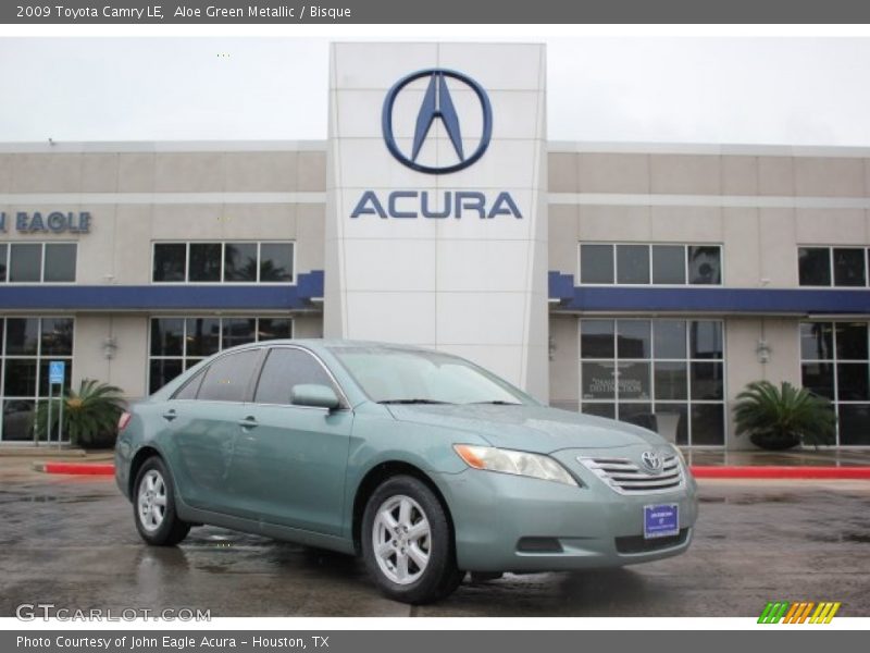 Aloe Green Metallic / Bisque 2009 Toyota Camry LE