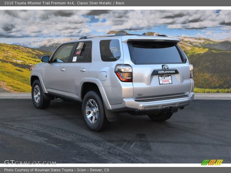 Classic Silver Metallic / Black 2016 Toyota 4Runner Trail Premium 4x4