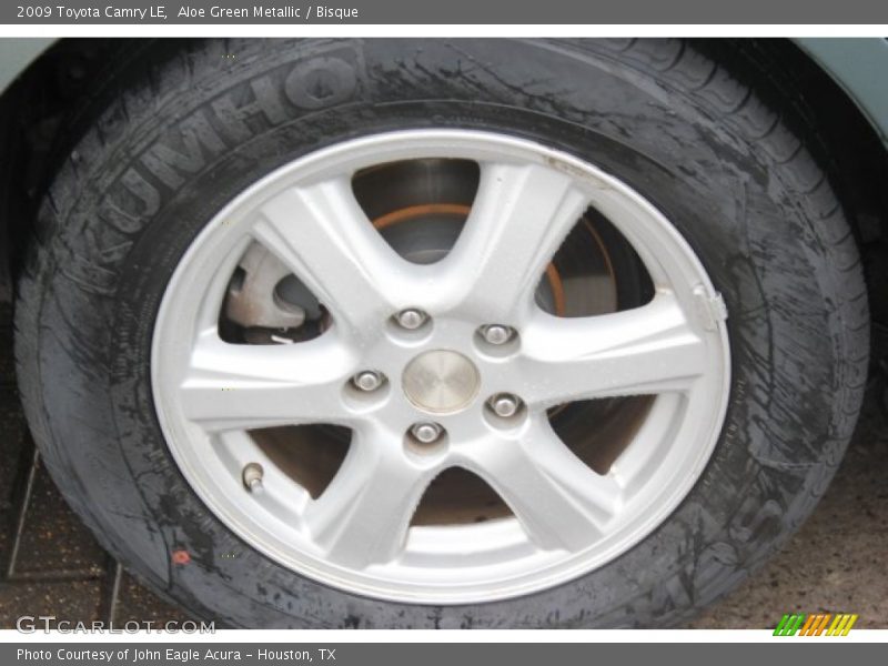 Aloe Green Metallic / Bisque 2009 Toyota Camry LE