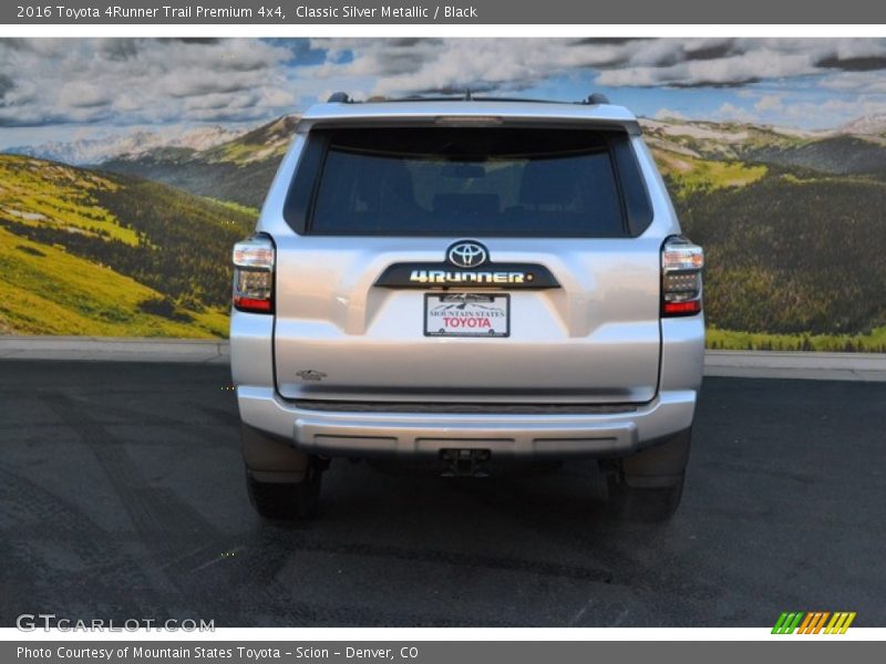 Classic Silver Metallic / Black 2016 Toyota 4Runner Trail Premium 4x4