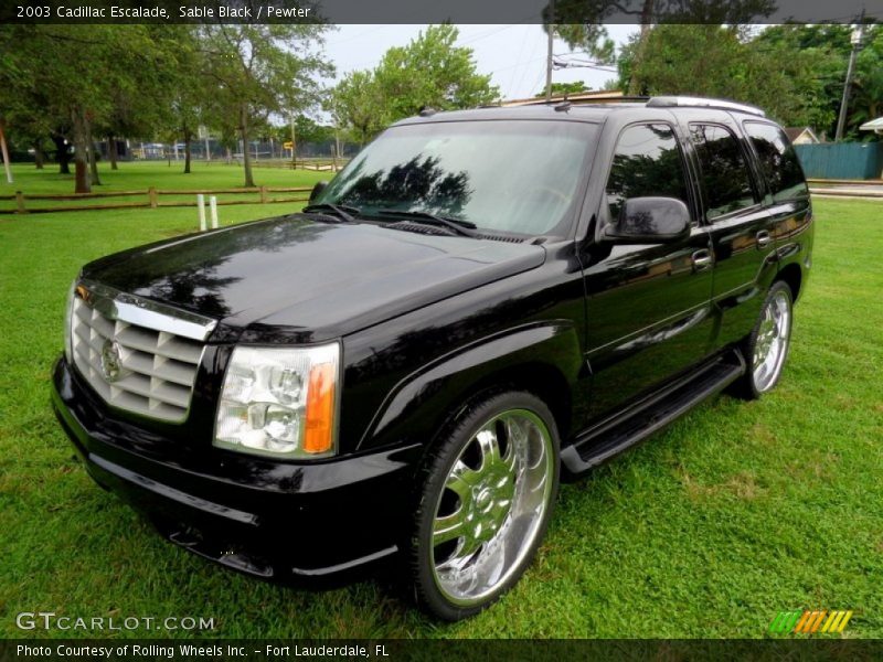 Sable Black / Pewter 2003 Cadillac Escalade