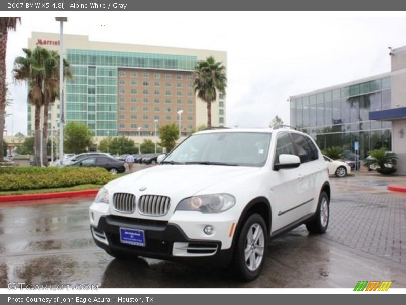 Alpine White / Gray 2007 BMW X5 4.8i