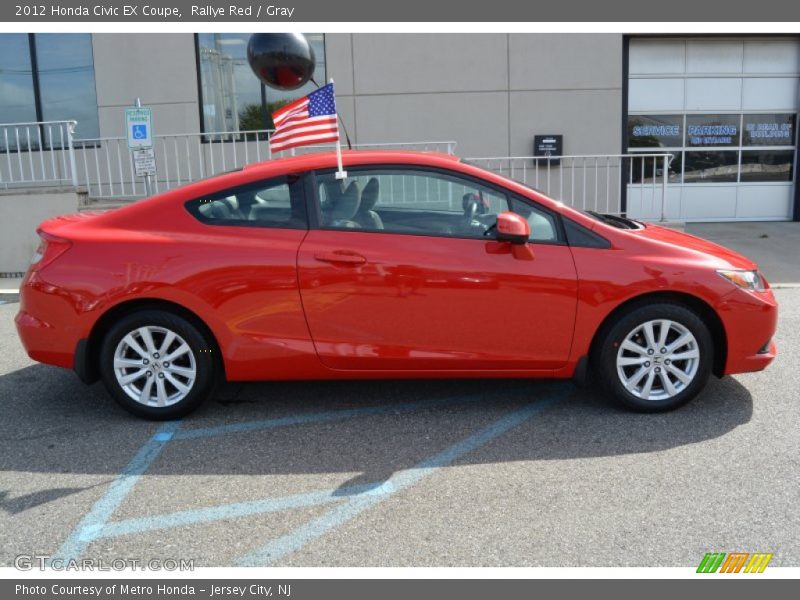 Rallye Red / Gray 2012 Honda Civic EX Coupe