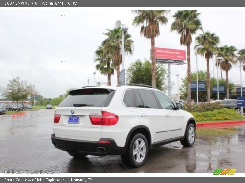 Alpine White / Gray 2007 BMW X5 4.8i