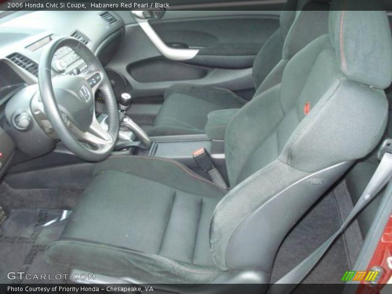 Habanero Red Pearl / Black 2006 Honda Civic Si Coupe