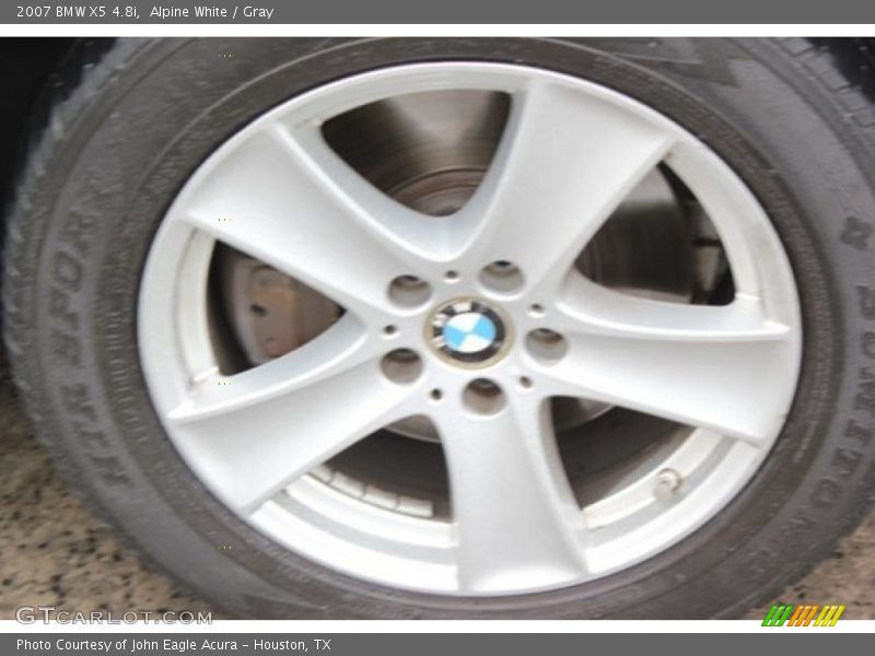 Alpine White / Gray 2007 BMW X5 4.8i