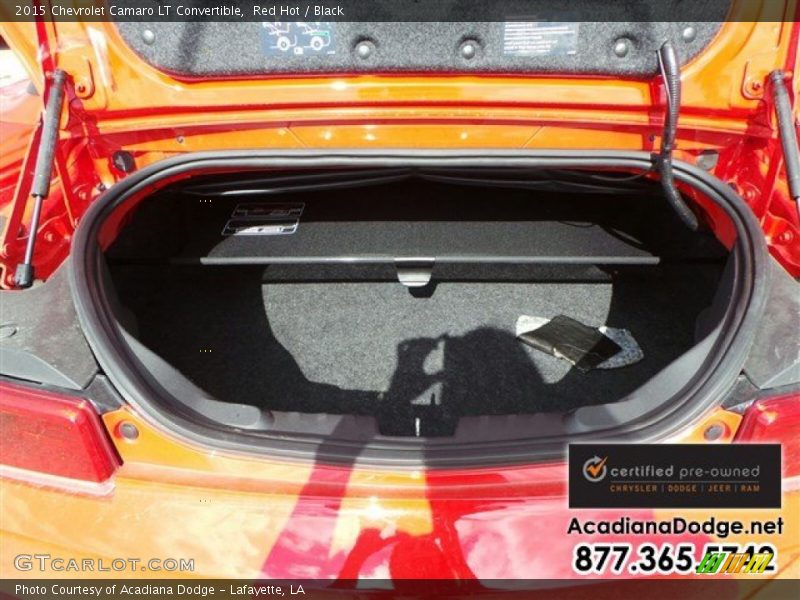 Red Hot / Black 2015 Chevrolet Camaro LT Convertible