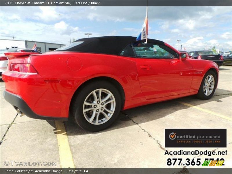 Red Hot / Black 2015 Chevrolet Camaro LT Convertible