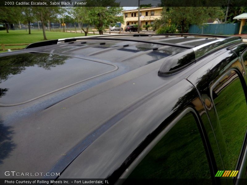 Sable Black / Pewter 2003 Cadillac Escalade