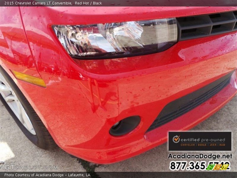 Red Hot / Black 2015 Chevrolet Camaro LT Convertible