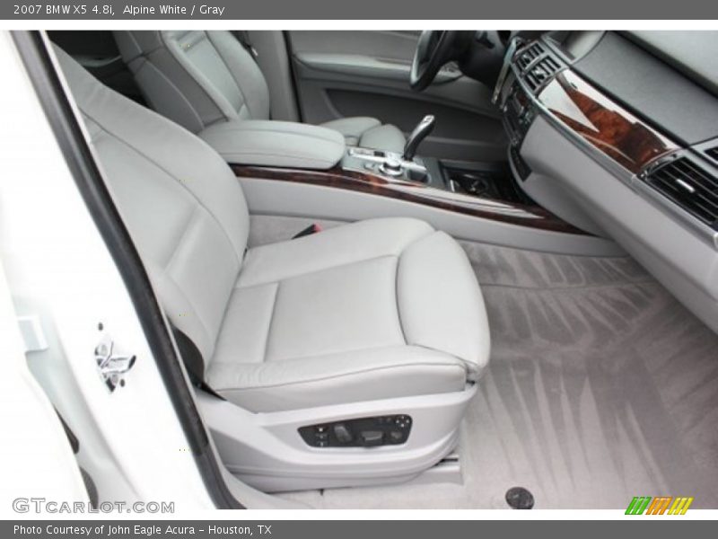 Alpine White / Gray 2007 BMW X5 4.8i