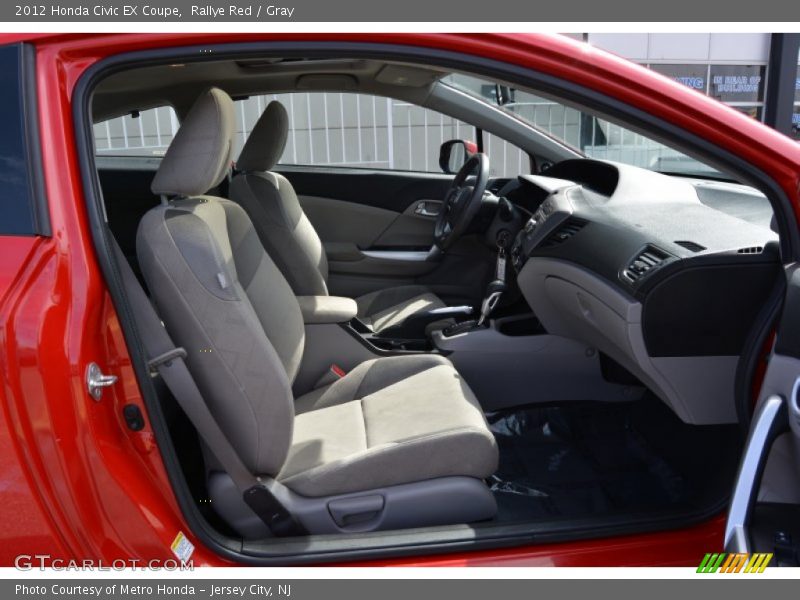 Rallye Red / Gray 2012 Honda Civic EX Coupe