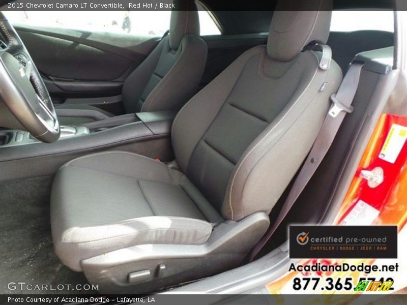 Red Hot / Black 2015 Chevrolet Camaro LT Convertible